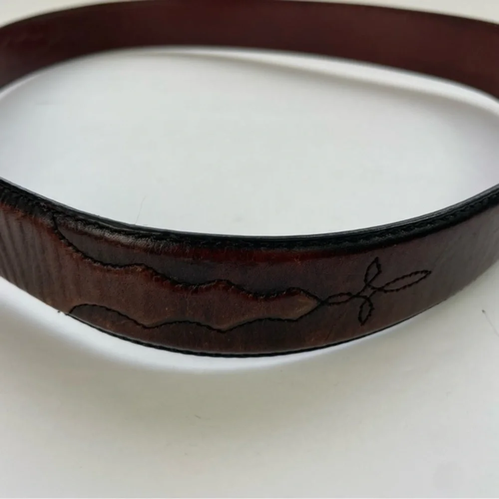 Silver Creek Western Brown Leather‎ Belt